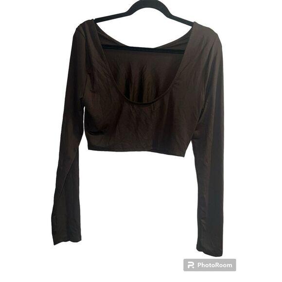 ✨Free People Beach Alia Crop Brown Size Large Top✨ - Picture 8 of 10